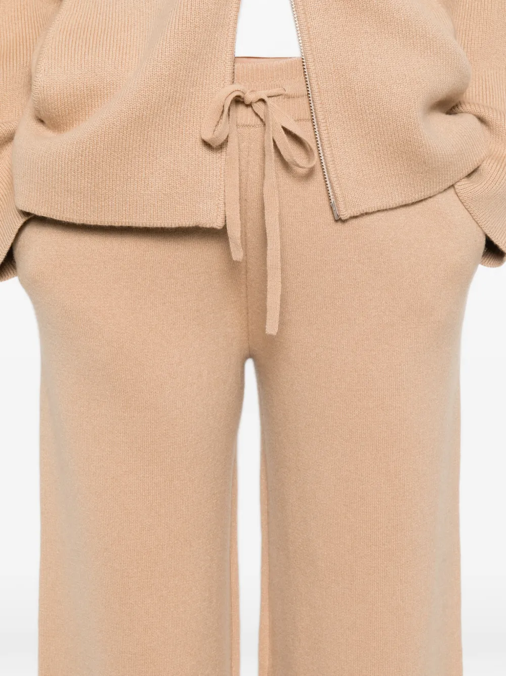 Soft Goat Dubbelgebreide broek Beige