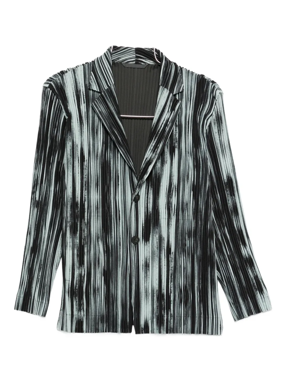 Homme Plissé Issey Miyake striped blazer - Nero