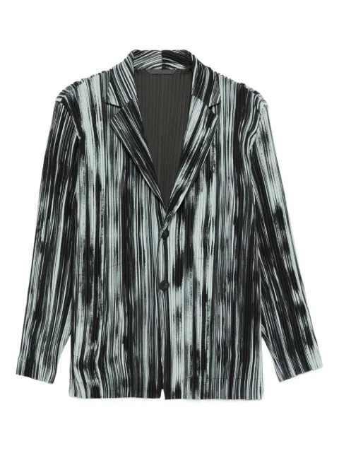Homme Plissé Issey Miyake blazer à rayures