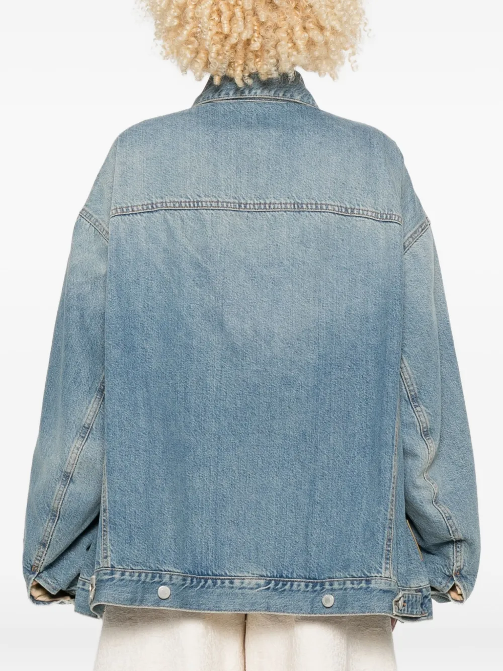 Haikure Denim jack Blauw