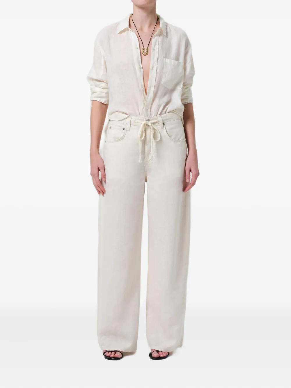 Citizens of Humanity Kayla pocket-detail shirt - Wit