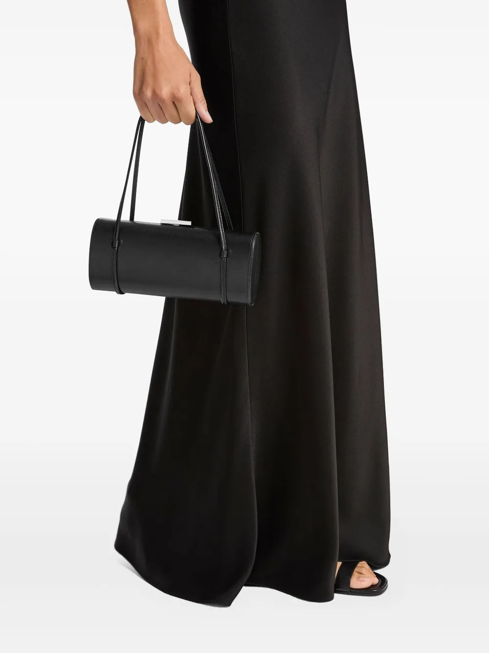 Michael Kors Collection Natalie barrel bag - Zwart