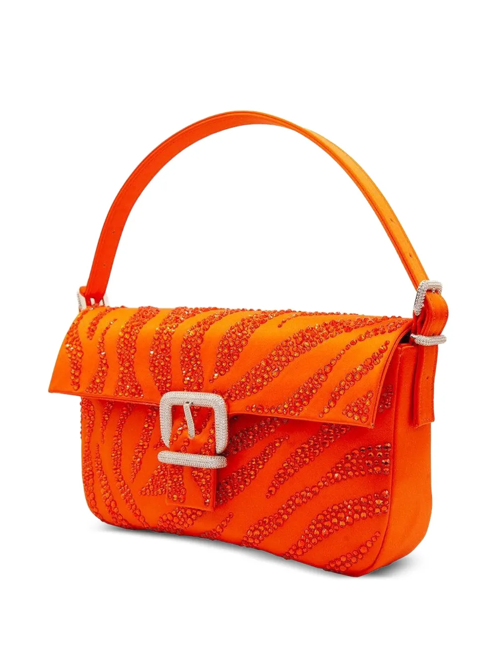 Gedebe Habibi Crystal-embellished Tote Bag In Orange