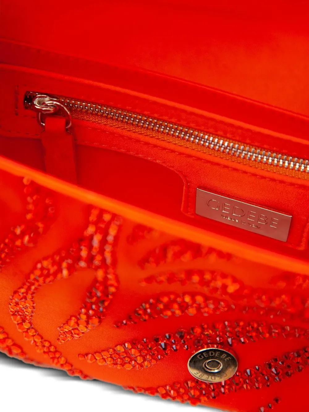 Gedebe Habibi Crystal-embellished Tote Bag In Orange