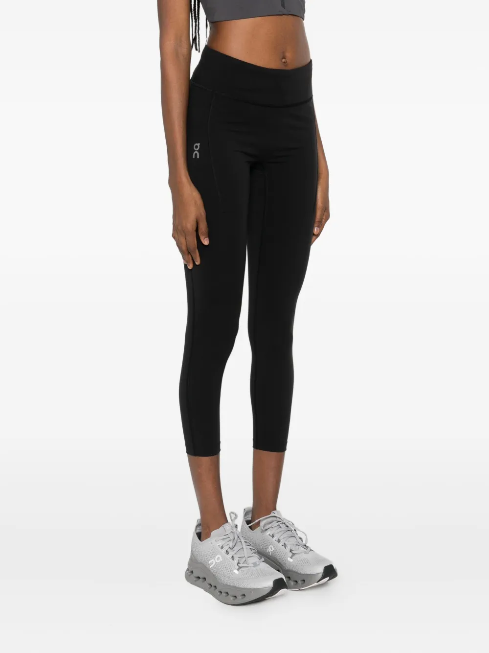 On Running Logo-print Performance Leggings In Black