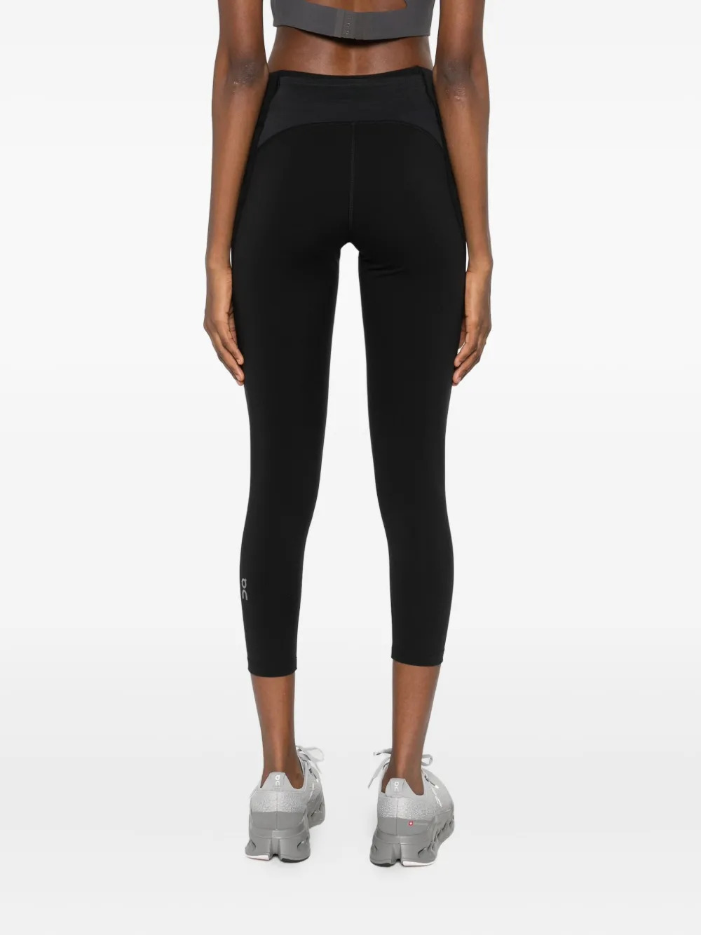 On Running Logo-print Performance Leggings In Black