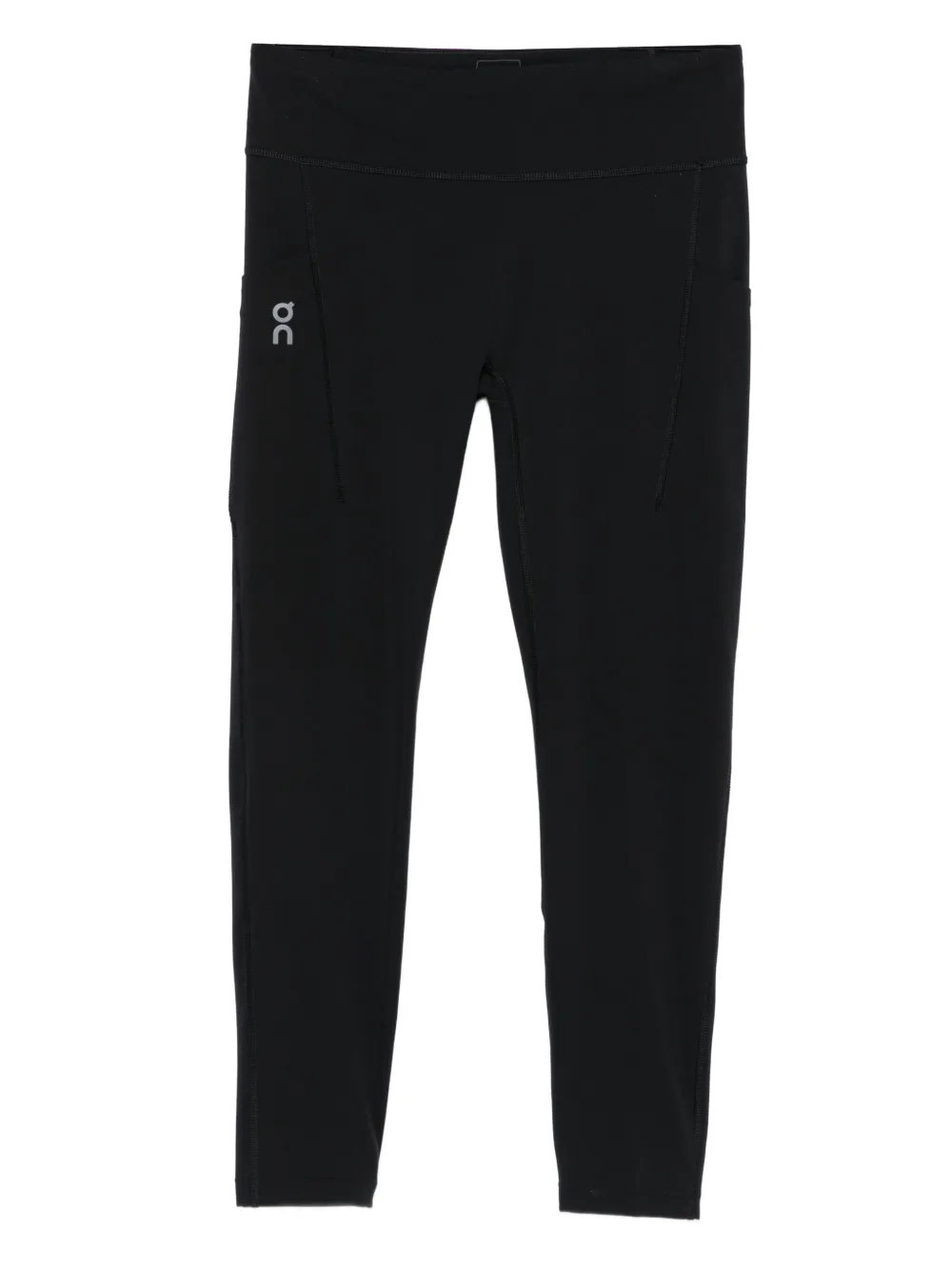 On Running logo-print performance leggings | Black | Image 1
