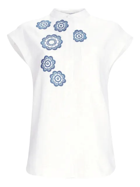 Silvia Tcherassi Adele floral-embroidery shirt
