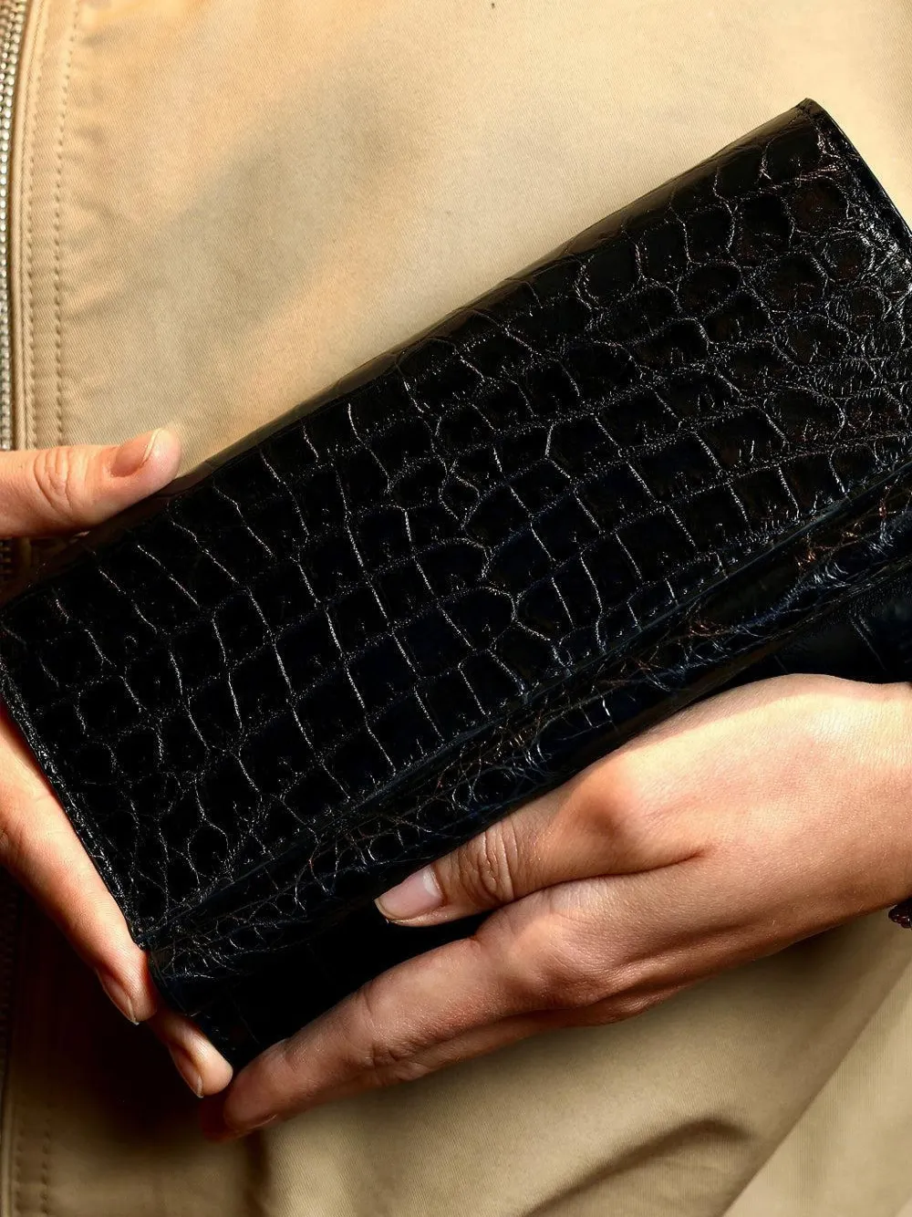 Angela Alvarez Demi Eva Bo Clutch Bag In Blue