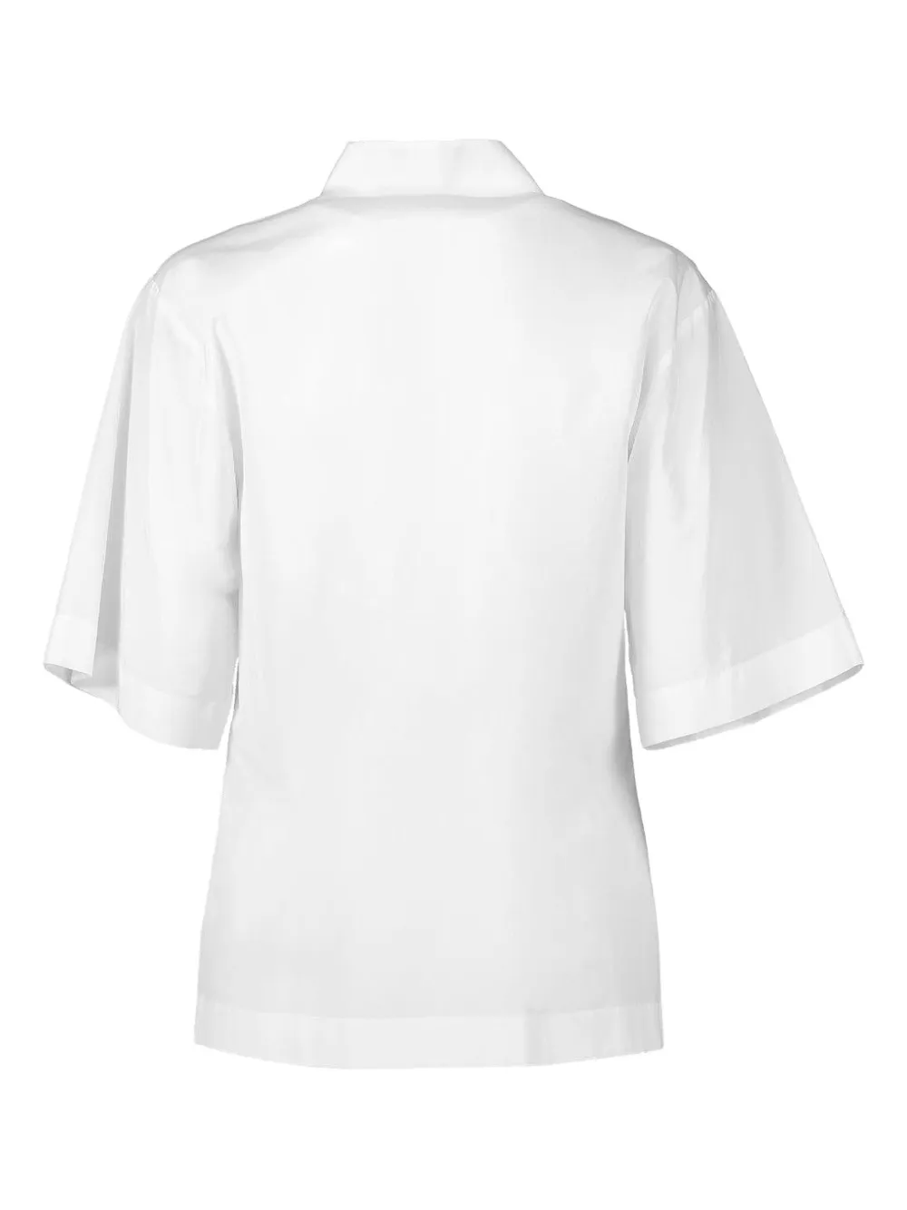 Michael Kors Short-sleeve Button-up Shirt In White
