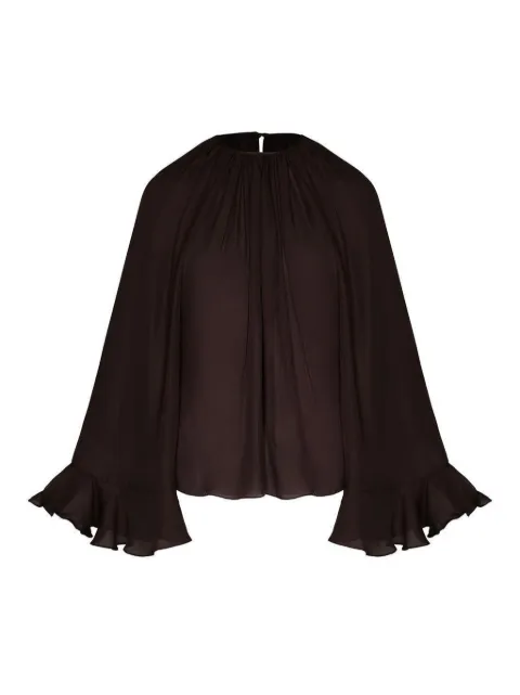 Johanna Ortiz ruffled-sleeve blouse