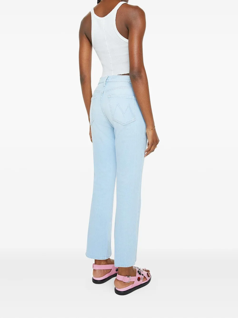 Mother The Tripper Ankle Jeans In Blue