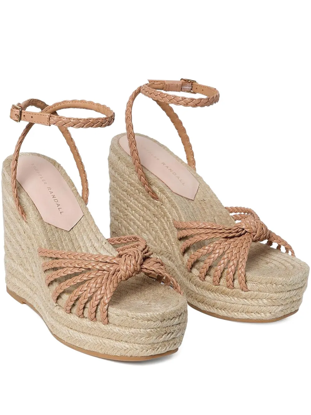 Loeffler Randall 130mm Pamela Knot-detail Sandals In Green