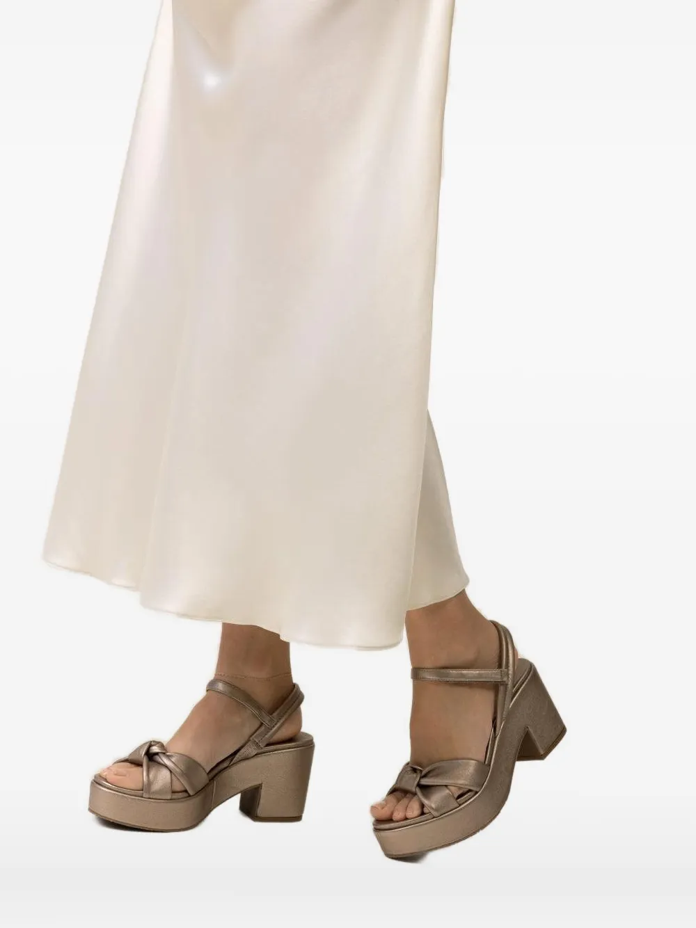 Pedro Garcia 75mm Dala sandals Beige