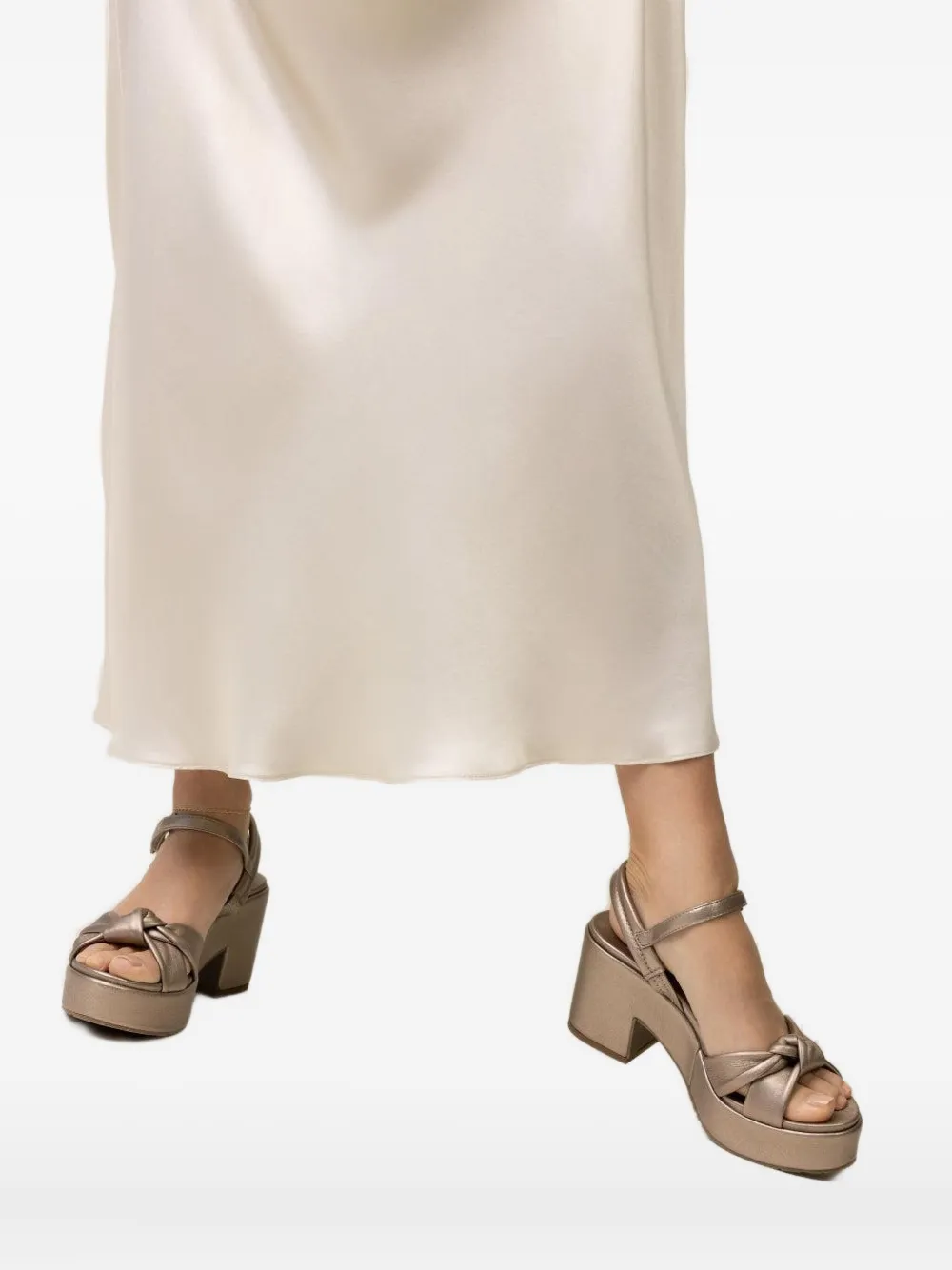 Pedro Garcia 75mm Dala sandals Beige