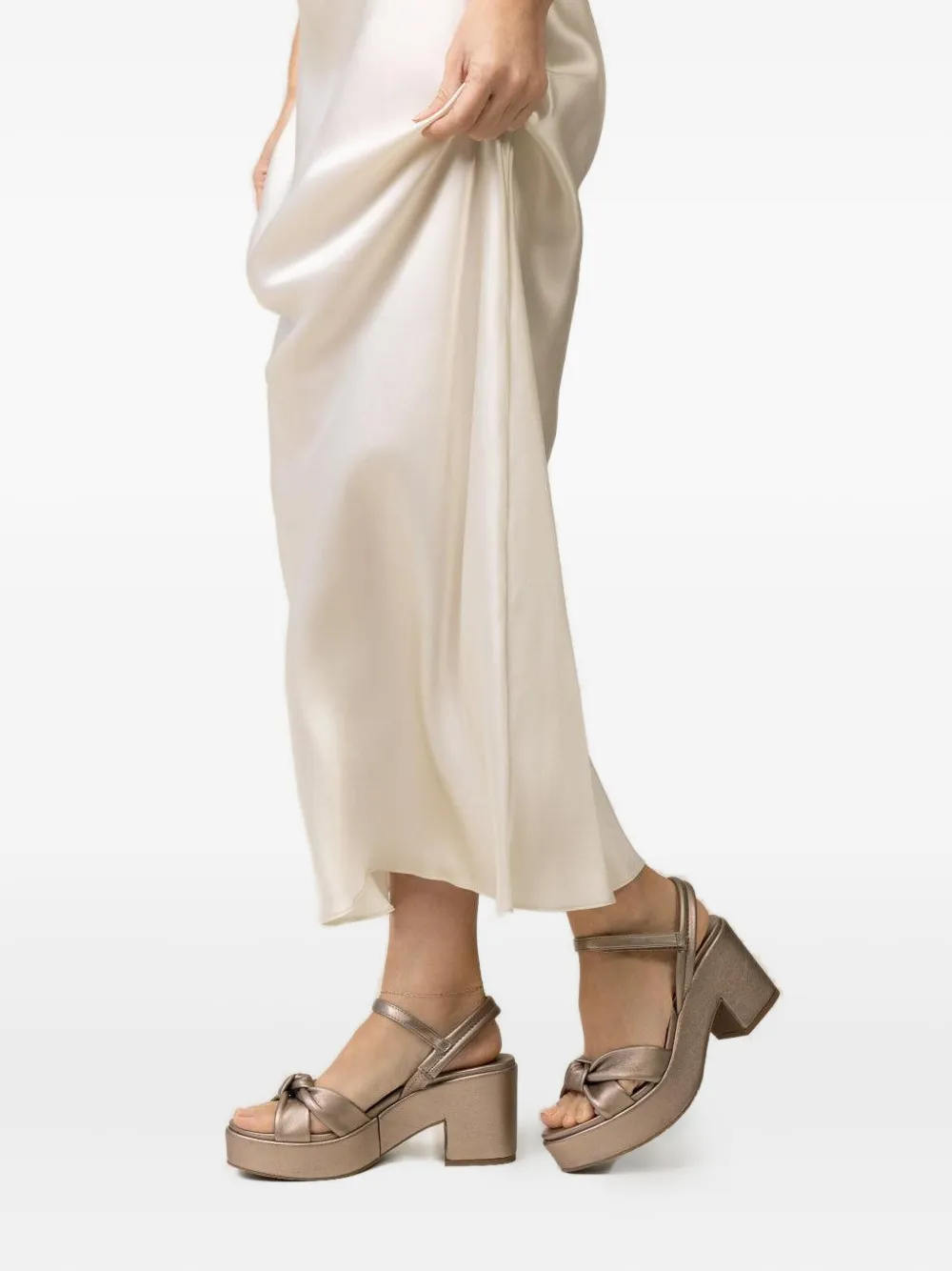 Pedro Garcia 75mm Dala sandals Beige