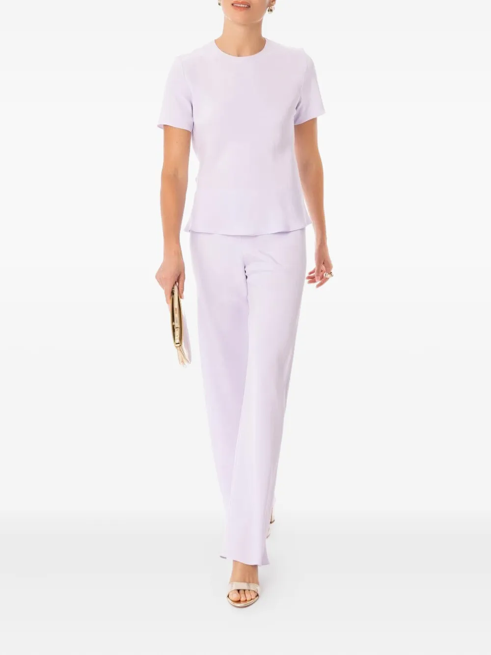 Peter Cohen bias wide-leg trousers - Paars