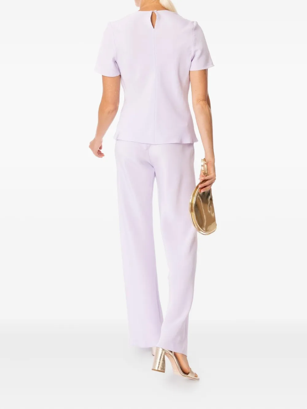 Peter Cohen bias wide-leg trousers Paars