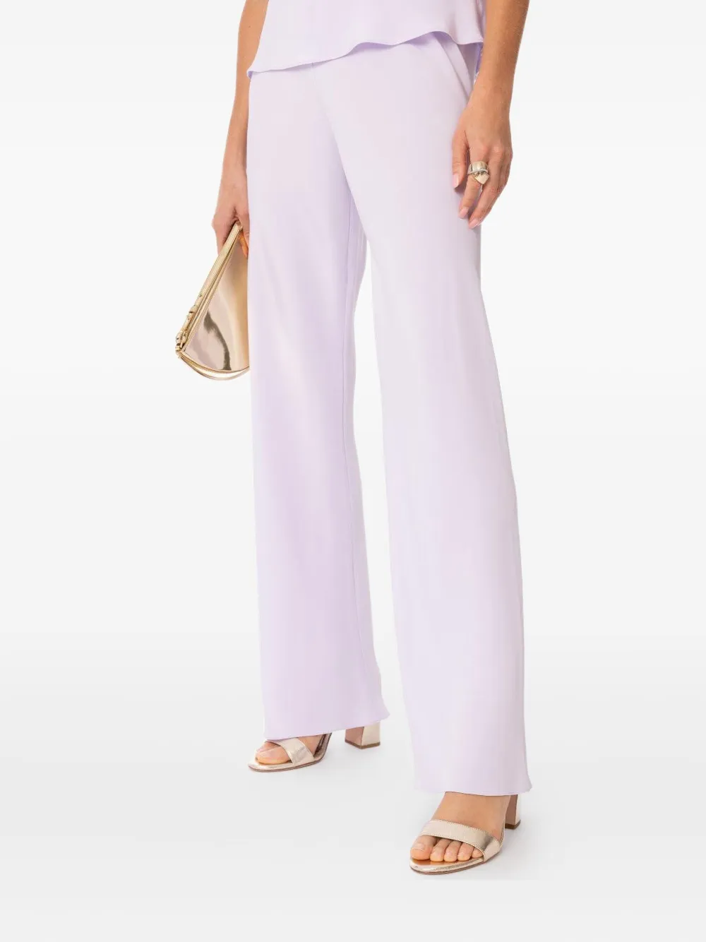 Peter Cohen bias wide-leg trousers Paars