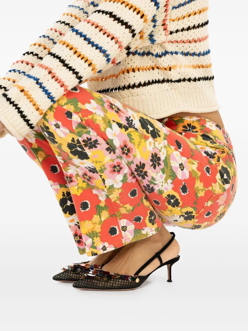 Aquazzura 50mm Can pumps Zwart