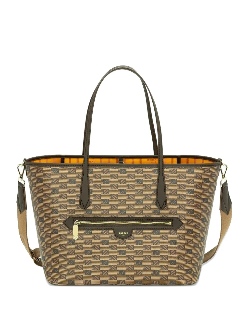 Moreau medium Monaco geometric-pattern shoulder bag | Brown | Image 1
