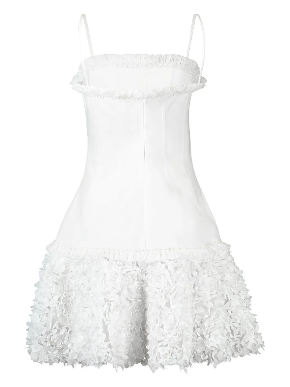 Alexis Amrisa ruffled mini dress Wit