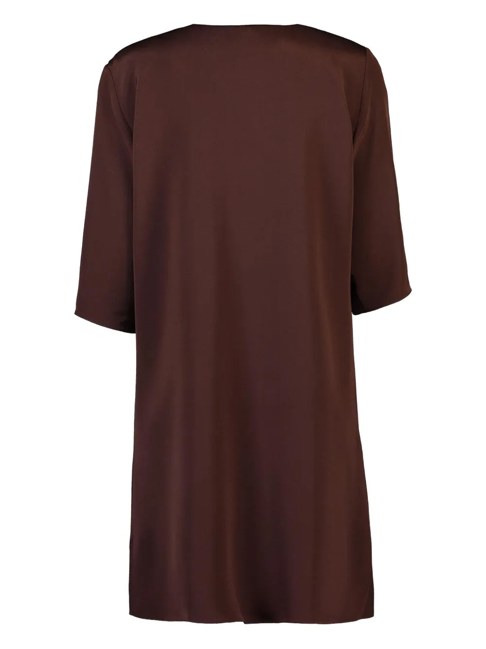 Peter Cohen Oh satin V-neck dress - Bruin