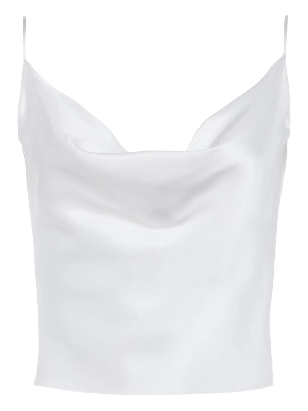 L Agence Calista Cowl-neck Tank Top In Gray