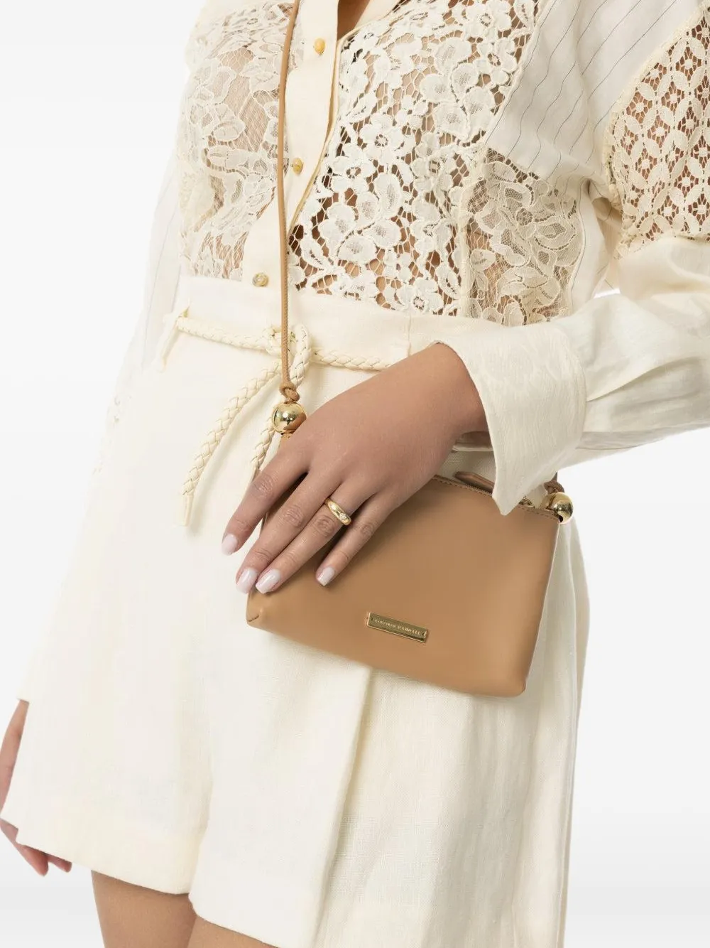 Yasmine Logo-Plaque Crossbody Bag