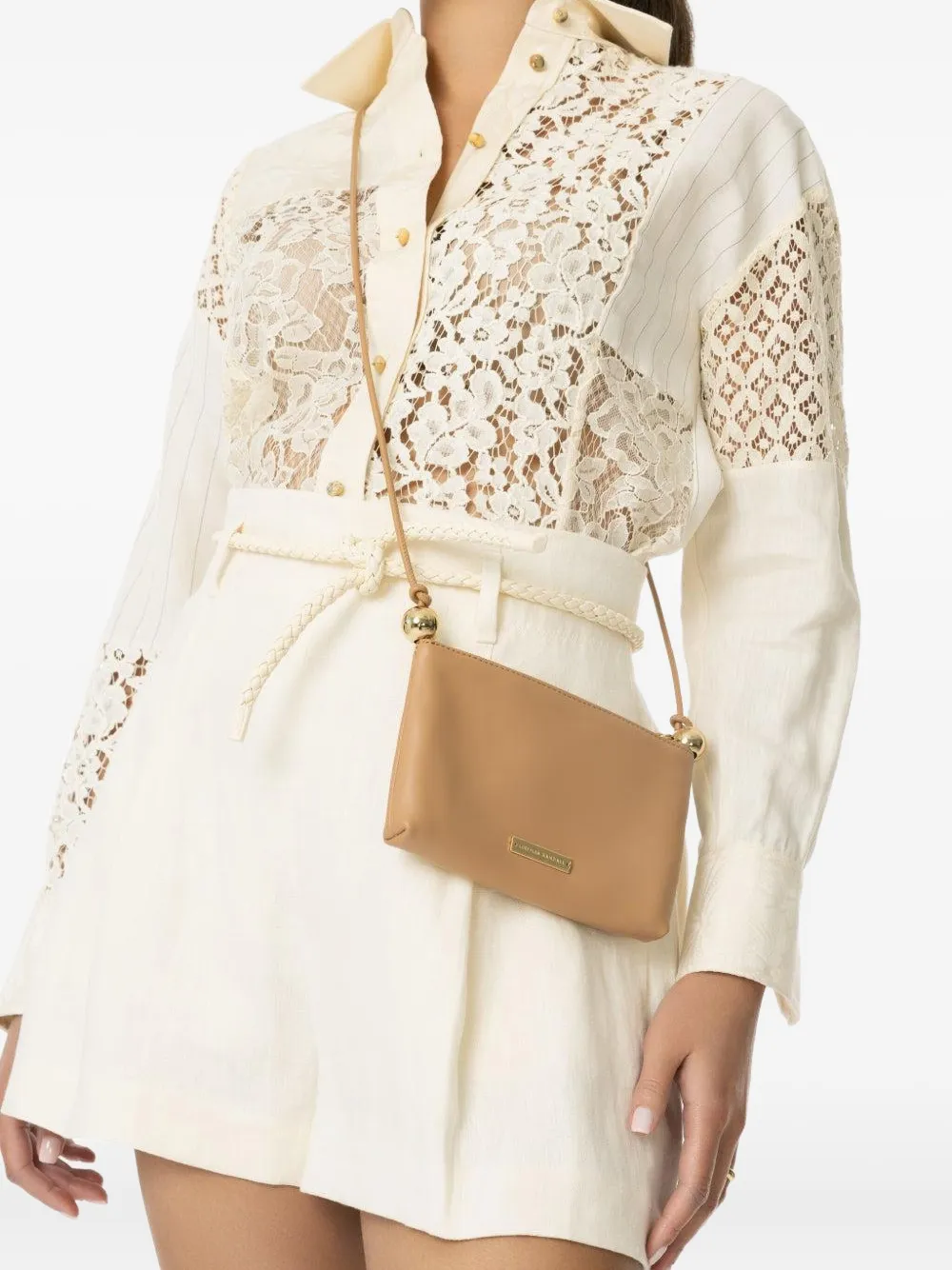 Yasmine Logo-Plaque Crossbody Bag