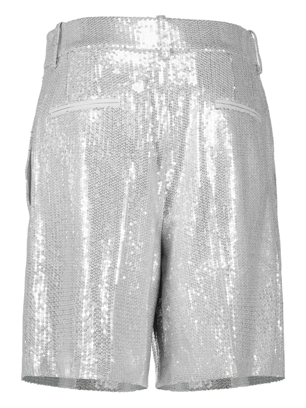Michael Kors Collection sequinned tailored shorts Zilver