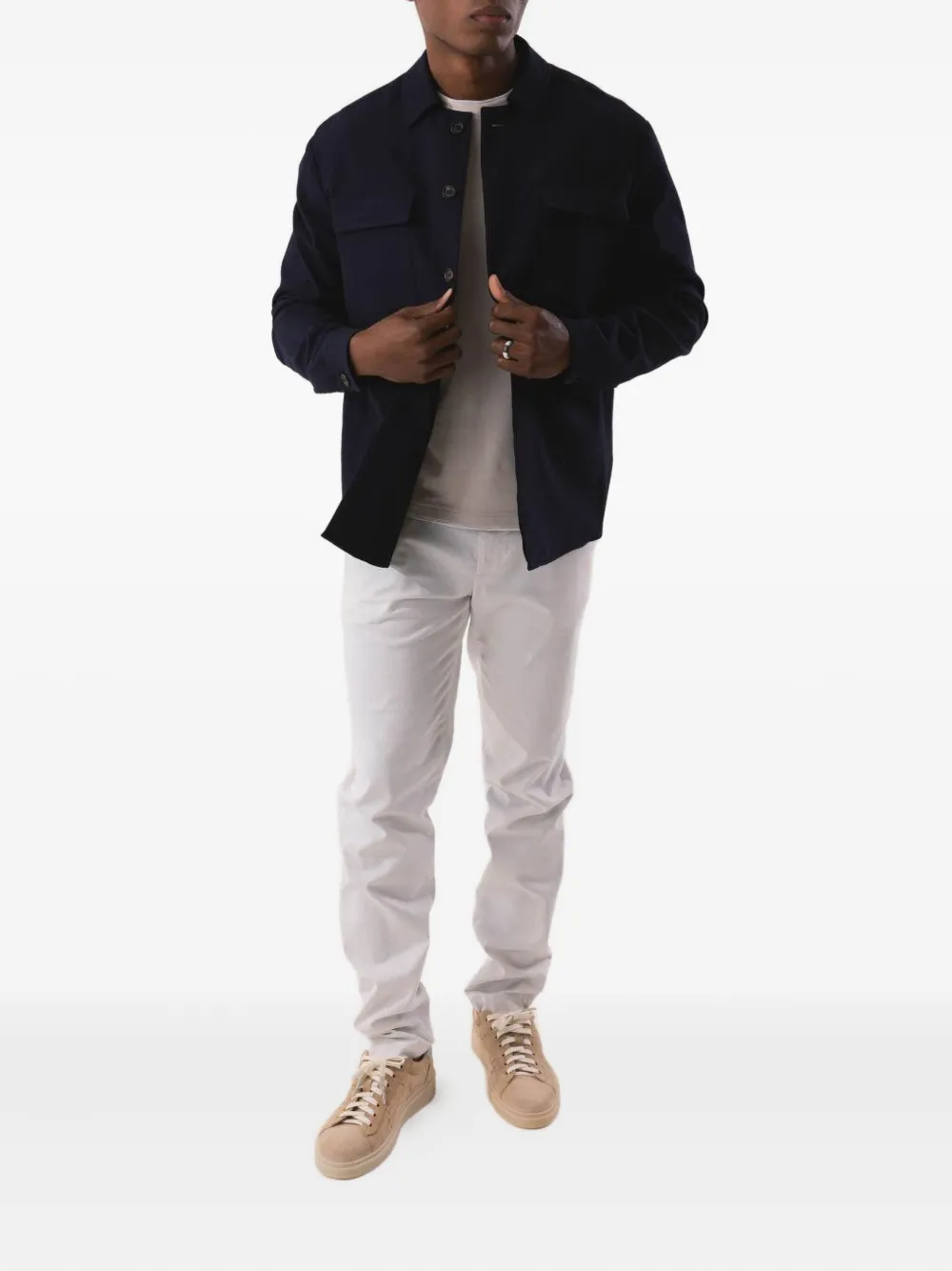 Eleventy double-pocket shacket | Shirt Jackets | Image 2