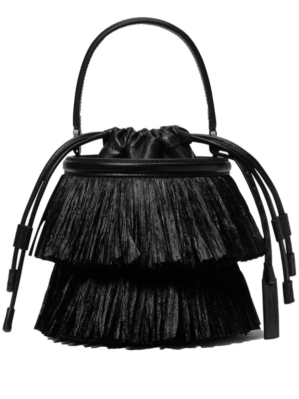 Michael Kors Collection Mini Ischia Bucket Bag in Black