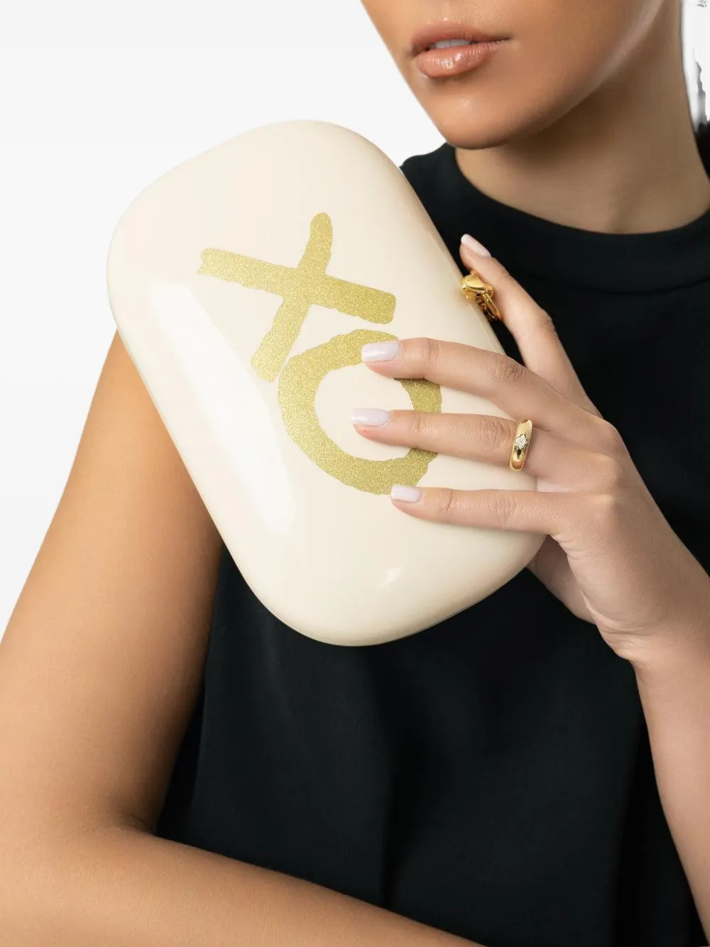 Jeffrey Levinson Elina Plus Xo clutch bag Wit