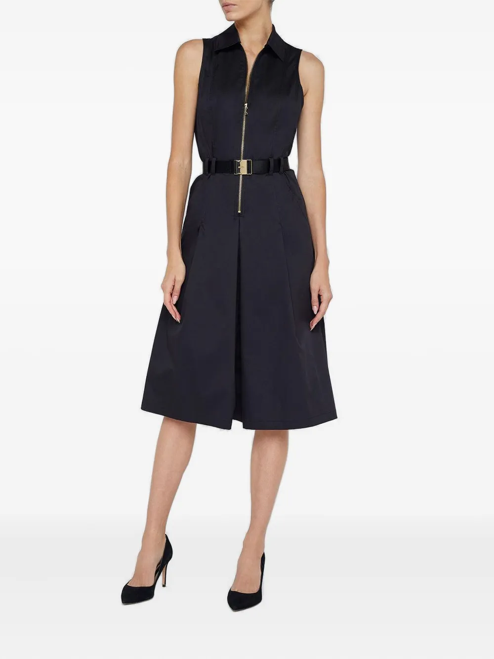 L'Agence Kylo belted shirt dress - Zwart