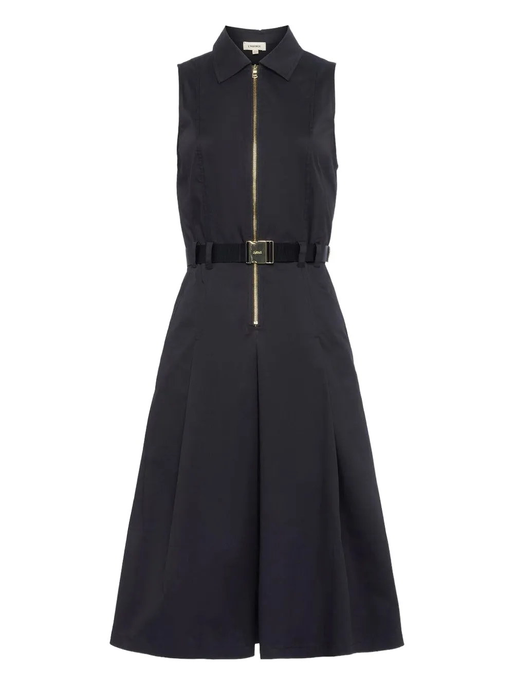 L'Agence Kylo belted shirt dress | Black | Image 1