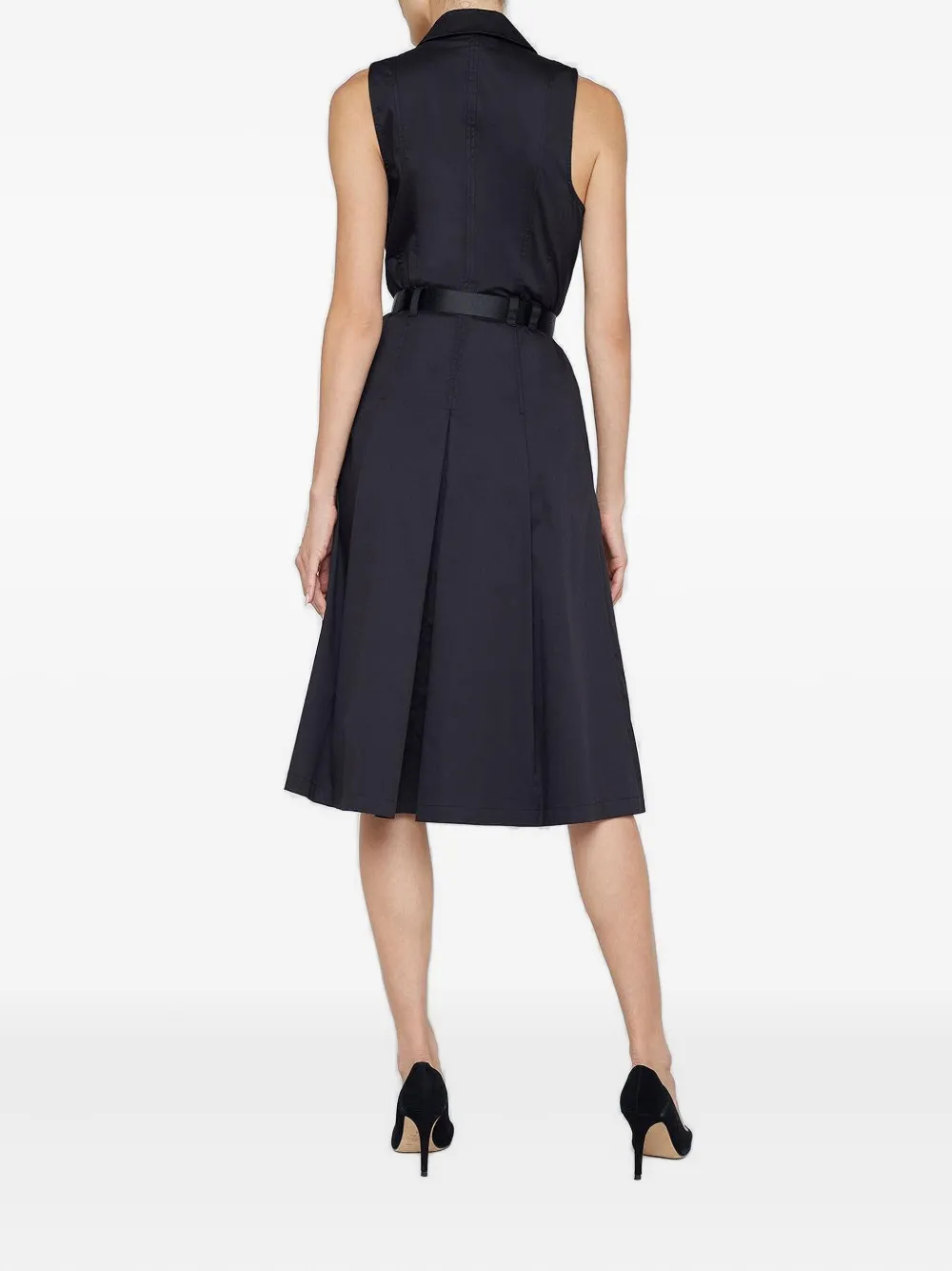 L'Agence Kylo belted shirt dress Zwart