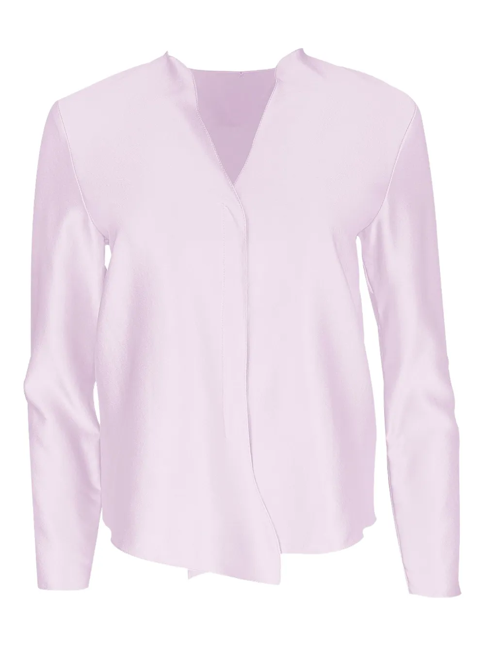 Peter Cohen Long-sleeve V-neck Shirt In Purple