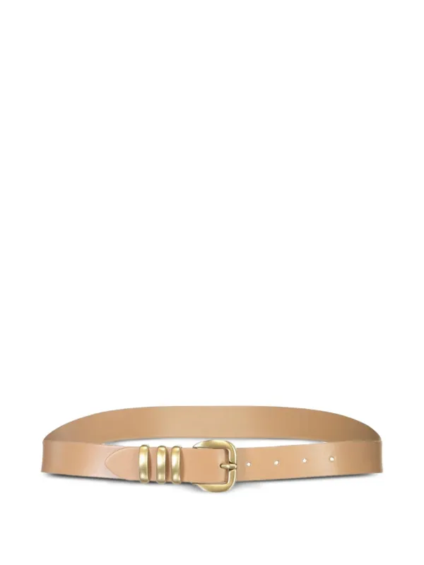 Eleventy Three-loop Leather Belt in Brown
