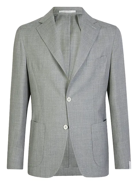Eleventy single-breasted patch-pocket blazer