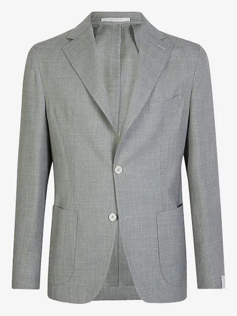 Eleventy single-breasted patch-pocket blazer