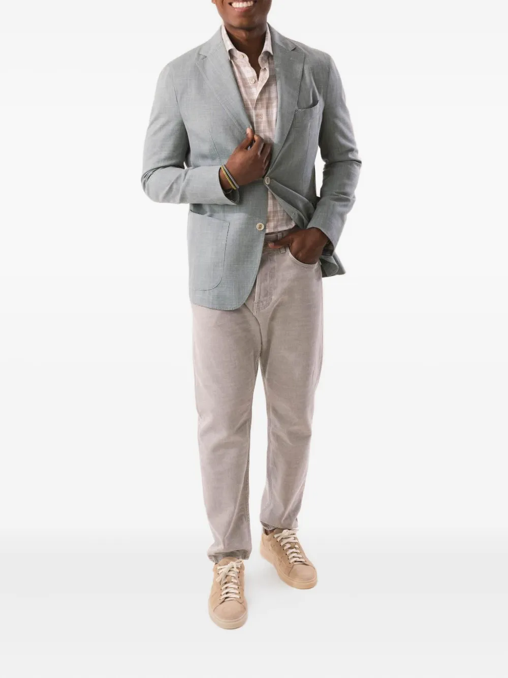 Eleventy single-breasted patch-pocket blazer | Blazers | Image 2