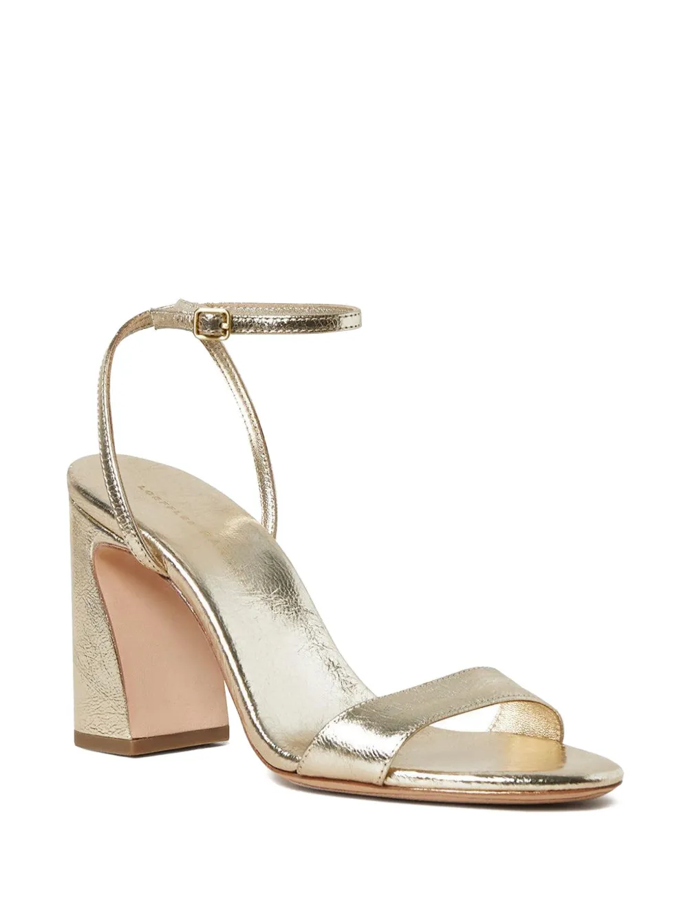 Loeffler Randall 90mm ankle-strap block-heel sandals Goud