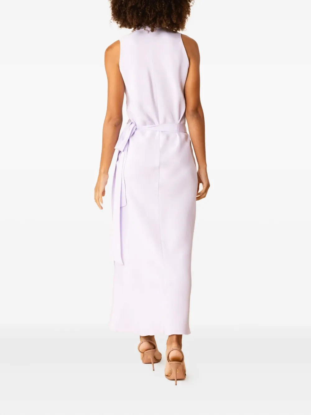 Peter Cohen Nikki wrap sleeveless dress - Roze