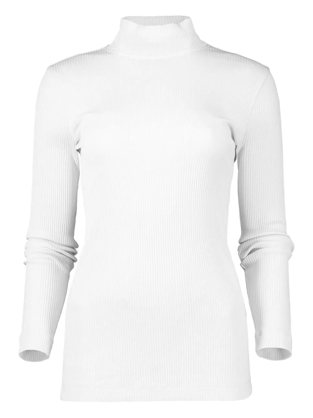 Brunello Cucinelli ribbed turtleneck sweater - White