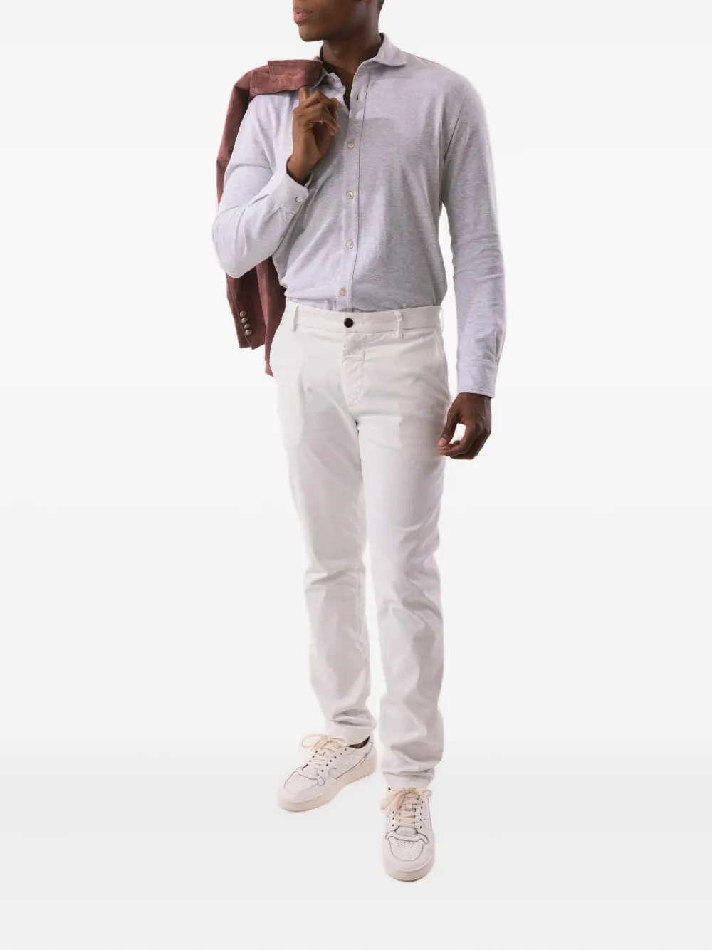 Eleventy stretch-design chino pants - Wit