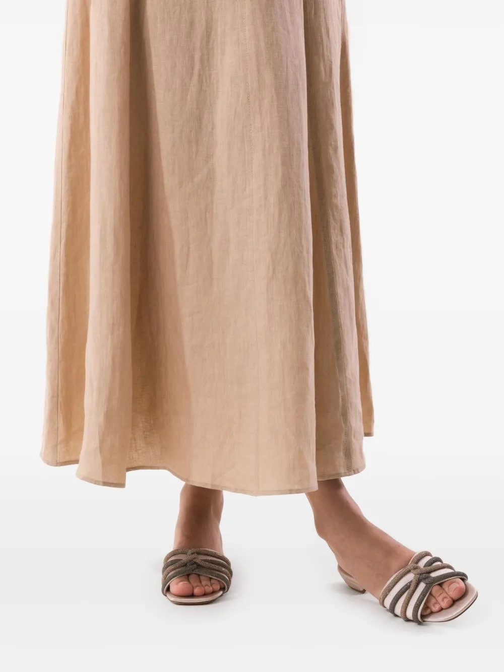 Eleventy Crystal sandals Beige