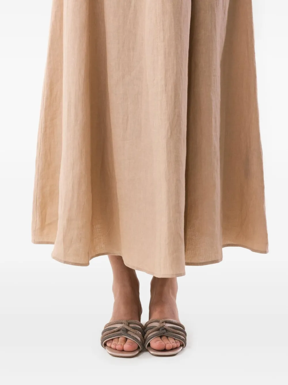 Eleventy Crystal sandals Beige