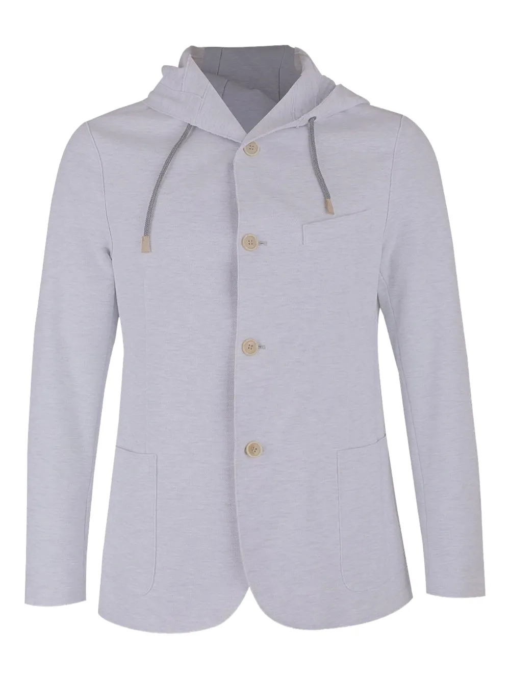 Eleventy hooded buttoned jacket | Grey | Image 1