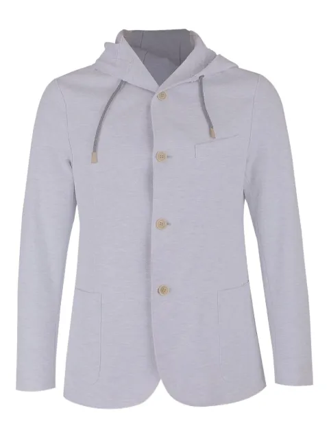 Eleventy hooded buttoned jacket
